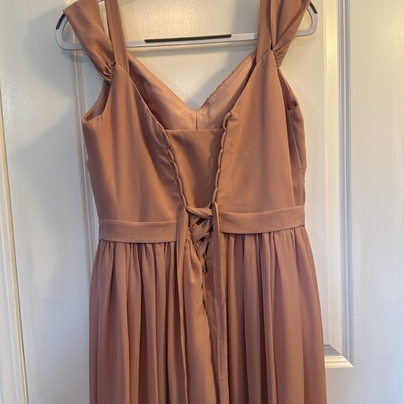 Elegant Pink Strapless Wedding Dress by Pomuyoo - Picture 6 of 8